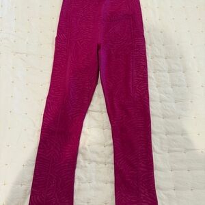 Athleta Pink Animal Patterned Capri Leggings
